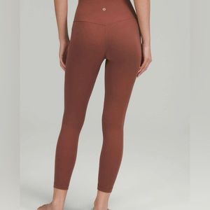 Lululemon lunar new year align high rise pant 25” smoky red size 4 W5DPQS